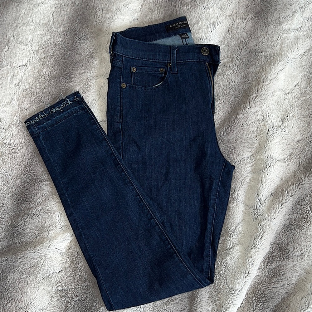 Banana Republic Skinny Jeans high rise dark wash denim size 27 / 4